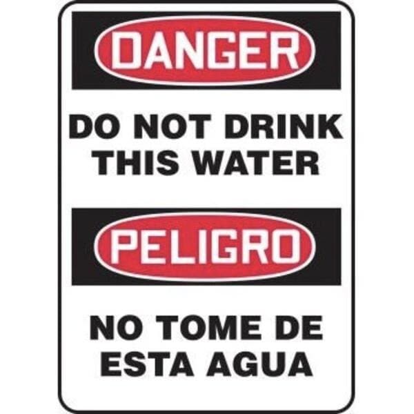 Accuform BILINGUAL OSHA DANGER SAFETY SIGN DO SBMCAW103XV - main